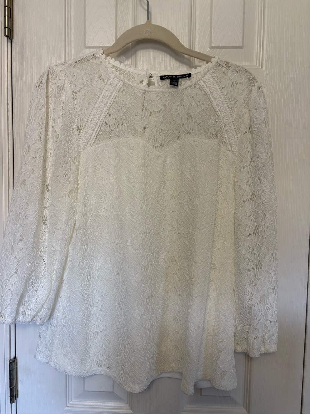 Lace 3/4 Sleeve Blouse with lining